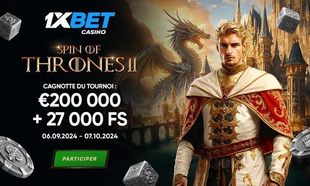 Gagnez 50 000 € dans le tournoi Spin of Thrones 2 !